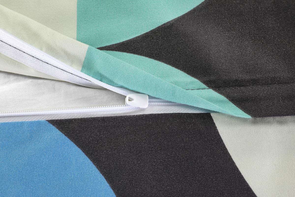 Bettwäsche Gloria - Blau/Dunkelgrau, MODERN, Textil (140/200cm) - Luca Bessoni