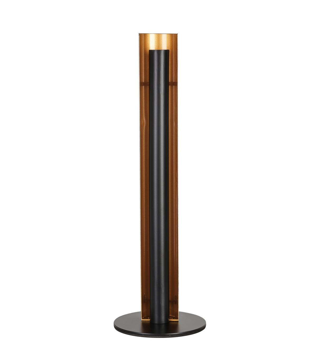 Stolná LED lampa GUMO, P/V: 15/47cm - čierna/zlatá, Modern, kov (15/47cm) - Mömax