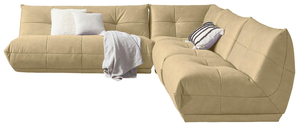 Ecksofa Giselle Beige S: 285x315 cm - Beige, Trend, Textil (285/315cm) - Livetastic