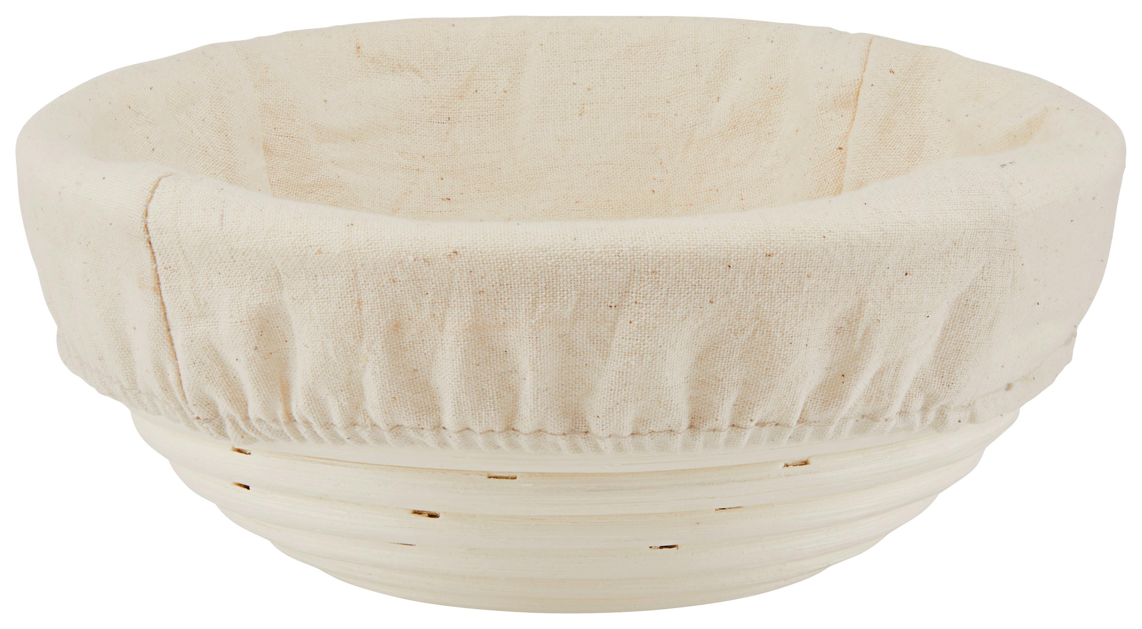 Gärkorb Krisitna -S - Weiß, ROMANTIK / LANDHAUS, Holz/Textil (20/8cm) - James Wood