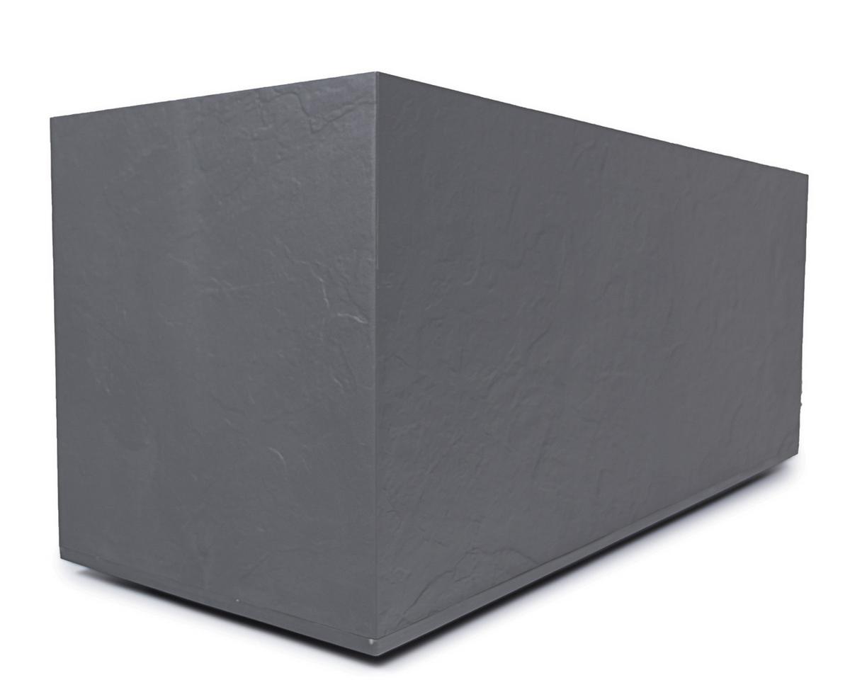 Blumenkasten Kunststoff Grau Wetter-/ Und Uv-Beständig - Grau, Basics, Kunststoff (100/43/40cm)