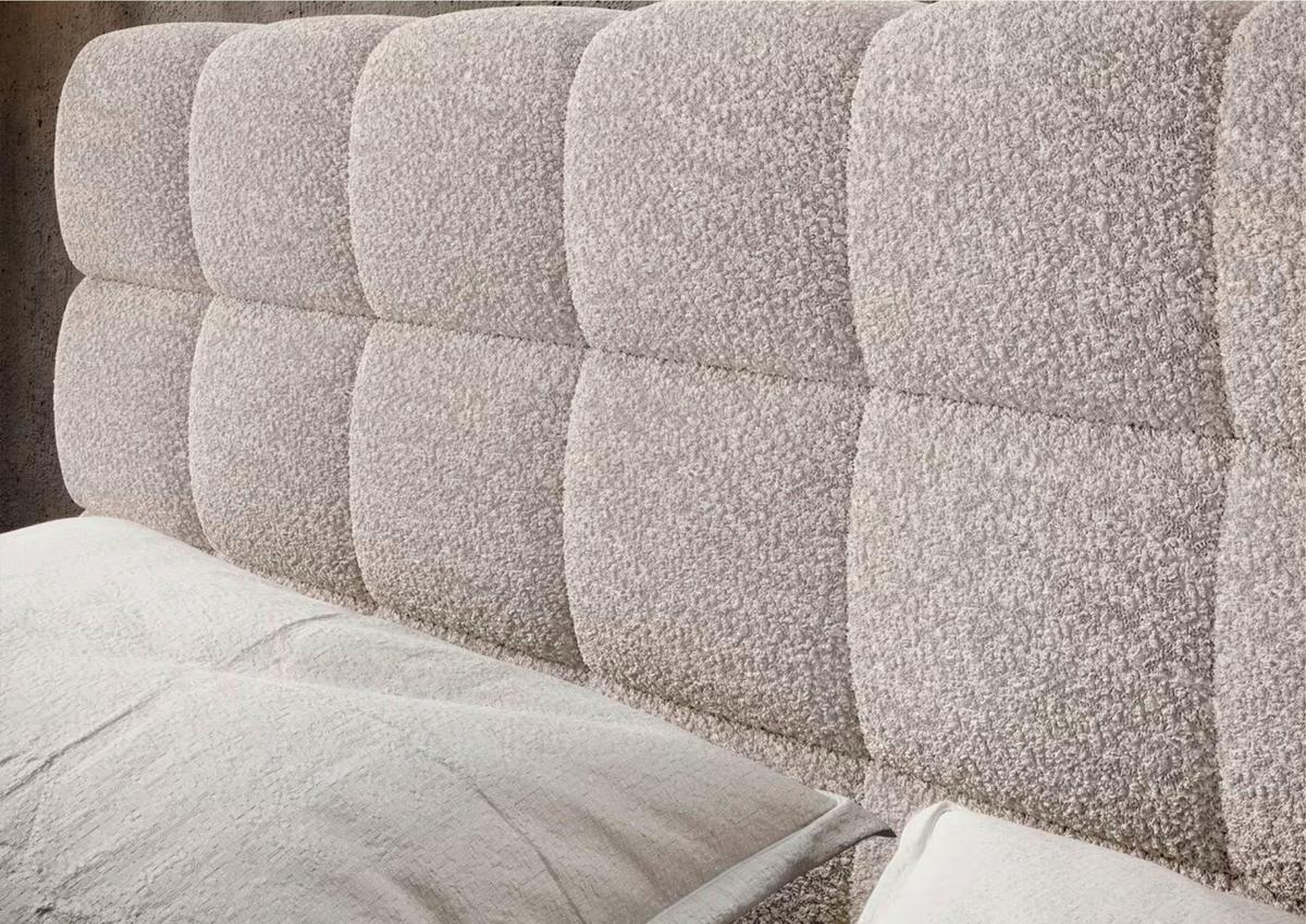 Polsterbett Magenta Beige Lf: 180x200 Cm - Schwarzbraun/Beige, MODERN, Holz (180/200cm) - MID.YOU