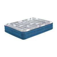 Luftbett Dominik 203x152x36 Cm Bis 300kg, Inkl. Pumpe - Dunkelblau/Grau, KONVENTIONELL, Kunststoff/Metall (203/152/36cm) - Bestway