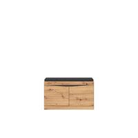 Garderobenbank Turino Eiche Artisan Dekor B: 86 cm - MODERN, Holzwerkstoff (86/49/39,9cm)