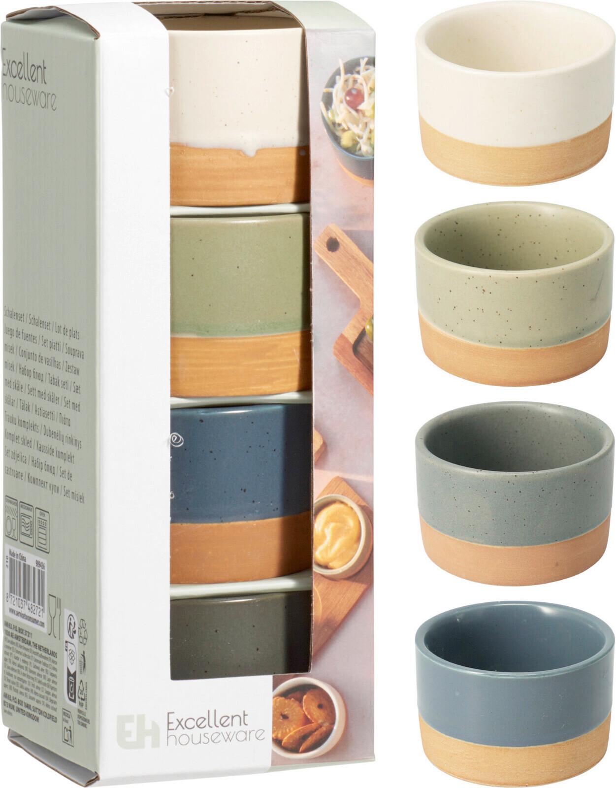 Dipschale Sarah - Dunkelgrün/Anthrazit, Basics, Keramik (6,5/4/6,5cm)