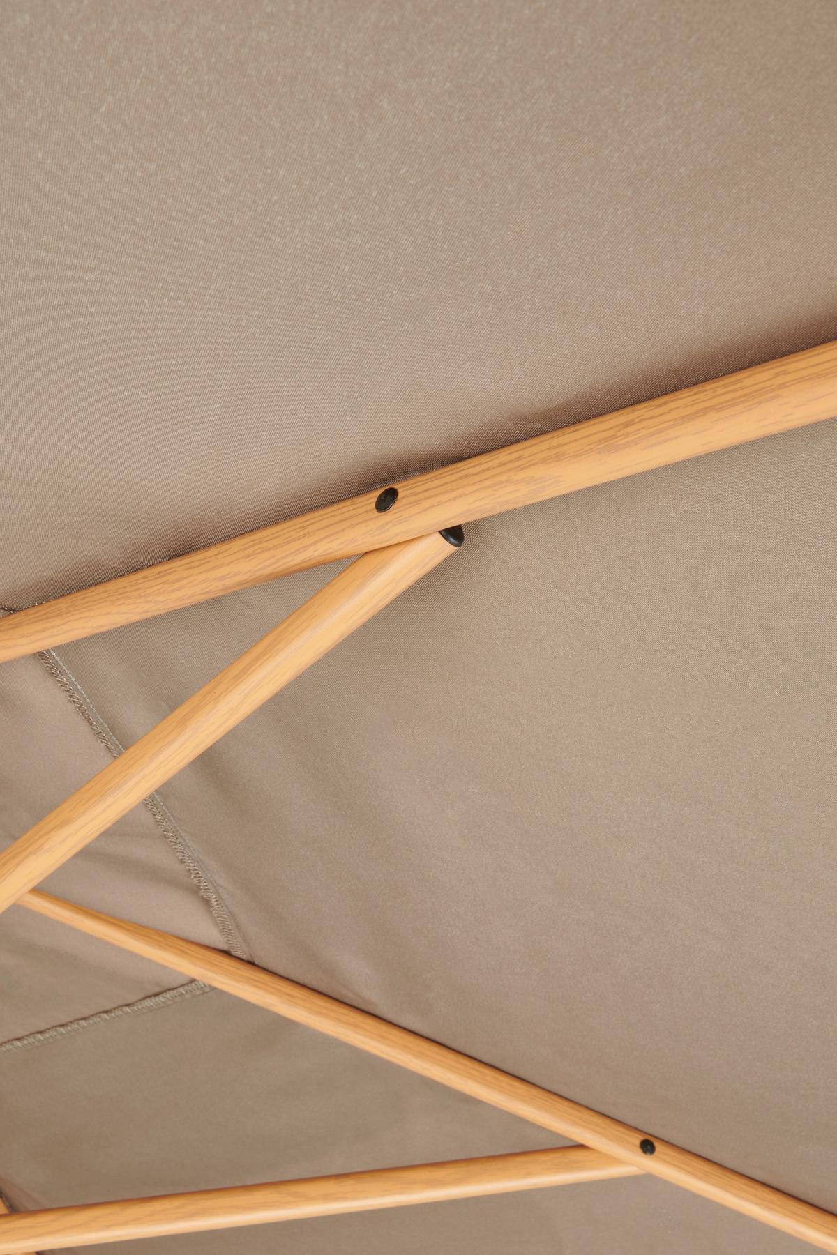 Ampelschirm Exellent Bht: 300x300x248 Cm Taupe - Taupe, MODERN, Textil/Metall (300/300/248cm) - Beldano