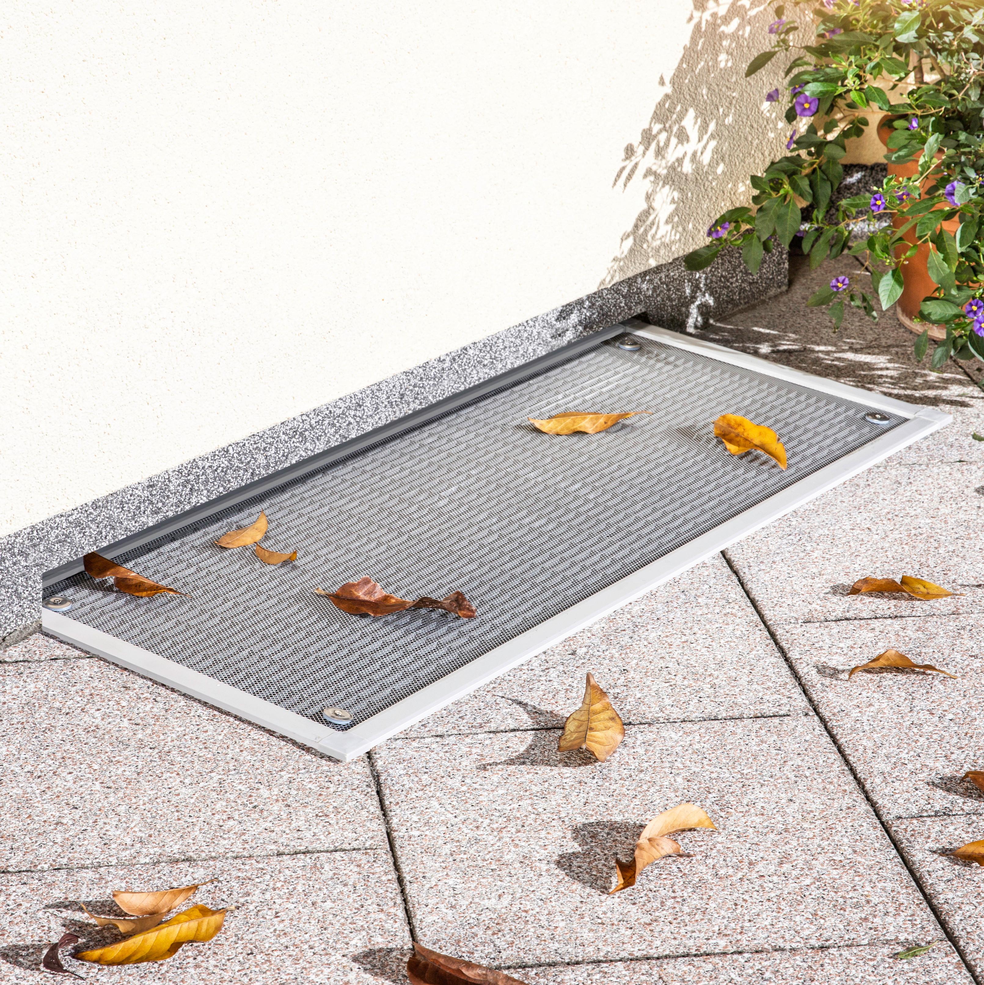 Lichtschachtabdeckung 44x106 cm Alufarben, Trittfest - Alufarben, Basics (44/106cm)
