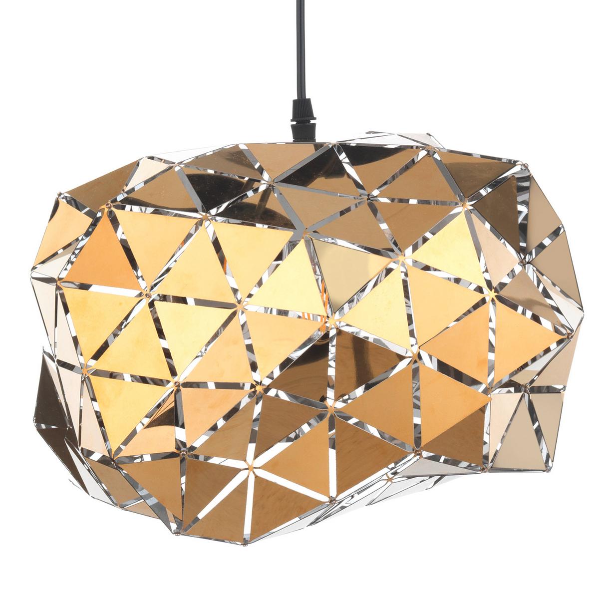 Pendelleuchte Goldfarben L: 35 Cm 22w - Goldfarben, Design, Metall (35/35/128cm)