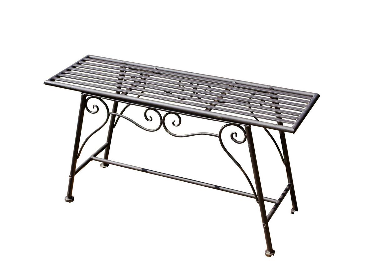 Gartenbank Stahl 2-sitzer Lorin - Rostfarben, MODERN, Metall (83/45/27cm)