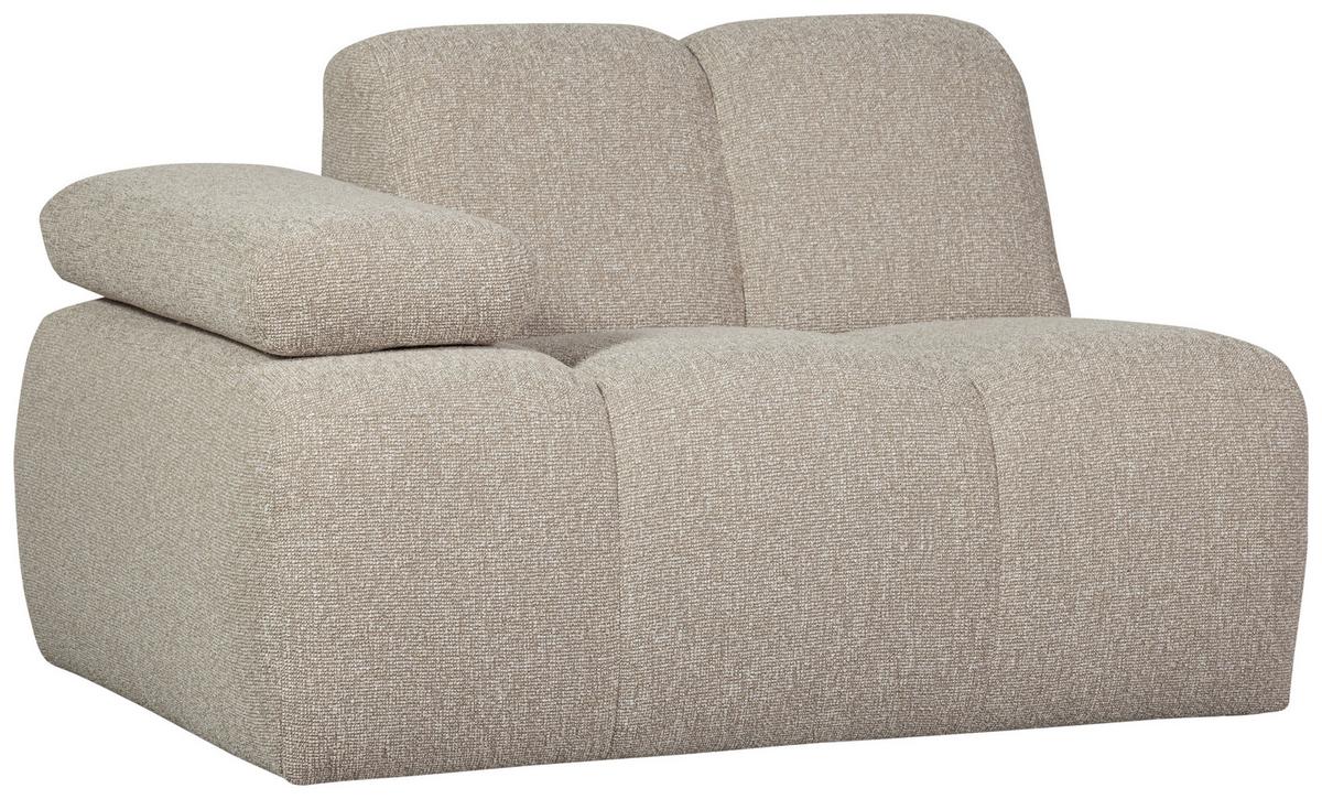 Sofaelement Mojo Beige B: 97cm - Beige/Schwarz, Design, Textil (97/74/124cm) - Livetastic