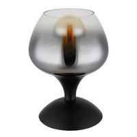 Tischleuchte 15548t2 - Schwarz, Basics, Glas/Metall (15/20,5cm) - Globo