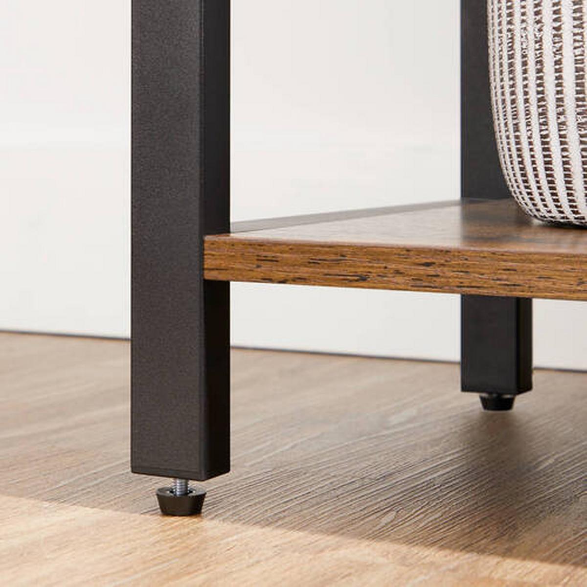 Regal Regal B: 66 cm Braun/Schwarz - Schwarz/Braun, Trend, Holzwerkstoff/Metall (66/186/30cm) - Boxxx