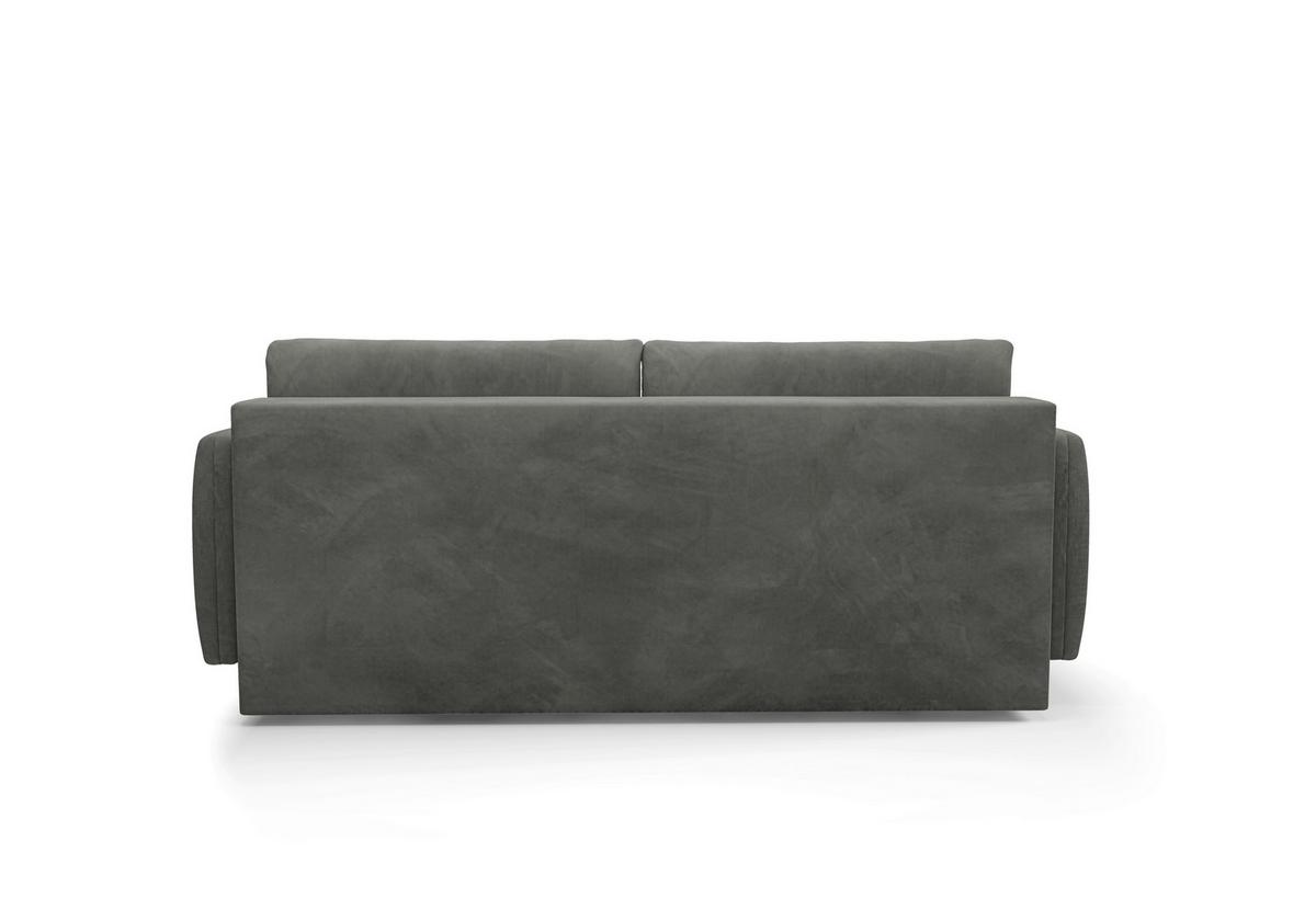 Schlafsofa Ingrid Grau B: 230cm - Creme/Schwarz, Design, Textil (230/100/103cm) - Livetastic