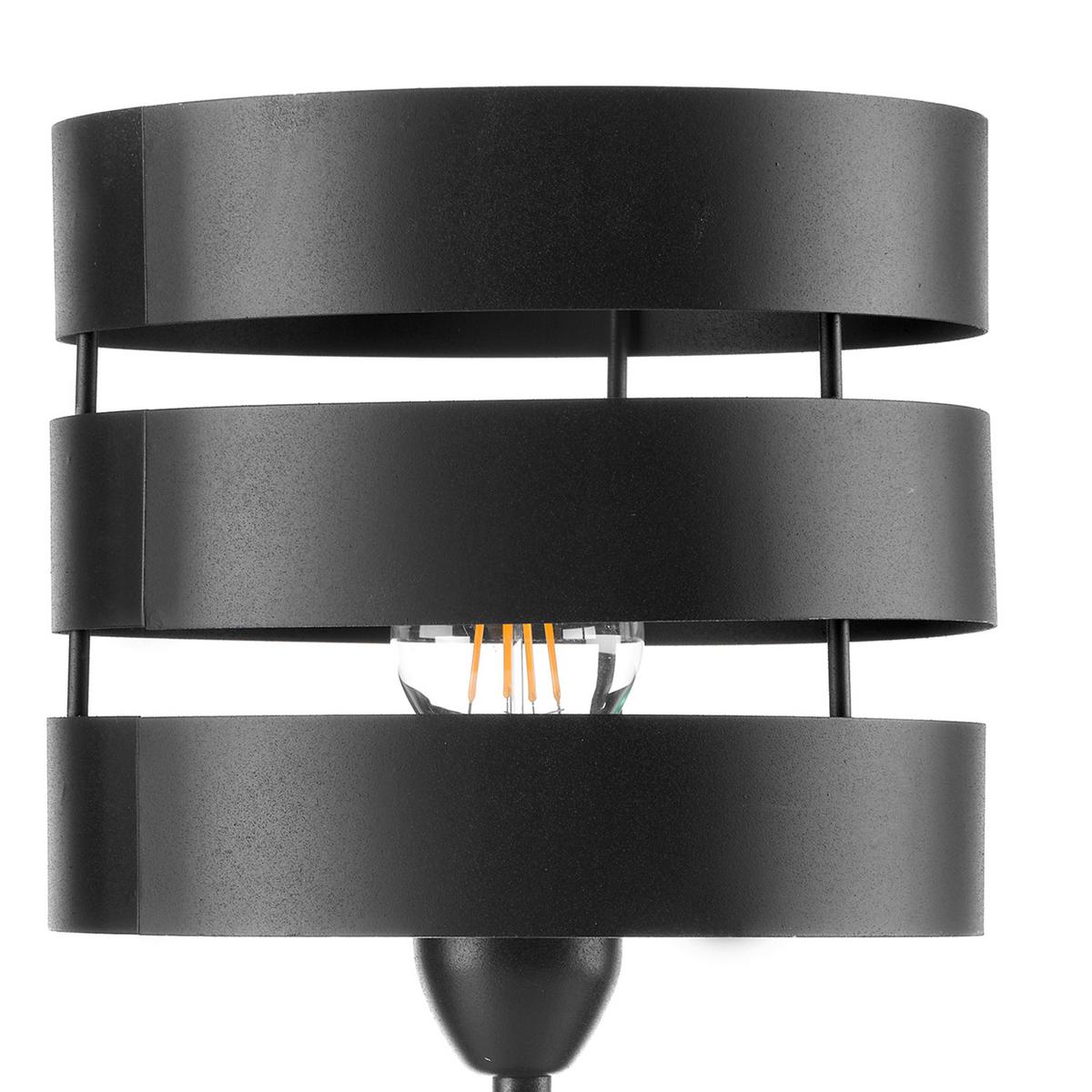 Nachttischleuchte 5028/Lgn - Schwarz, Design, Metall (23/35cm)