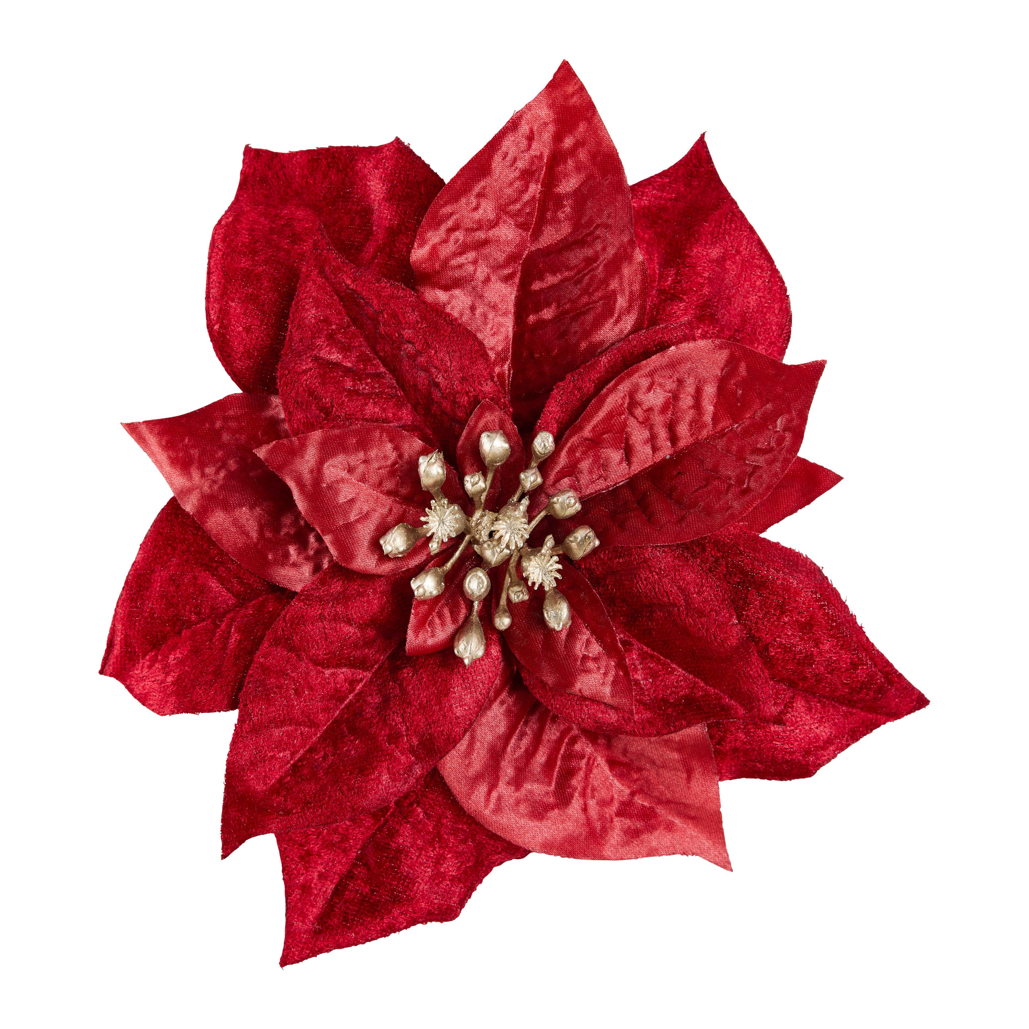 Umelá rastlina POINSETIENBLÜTE I -PAZ- - tmavočervená, Basics (18cm) - Mömax