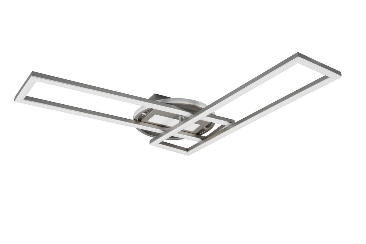 LED-Deckenleuchte R67183107  Twister - Nickelfarben, Basics, Metall (90/24,5/8,5cm)
