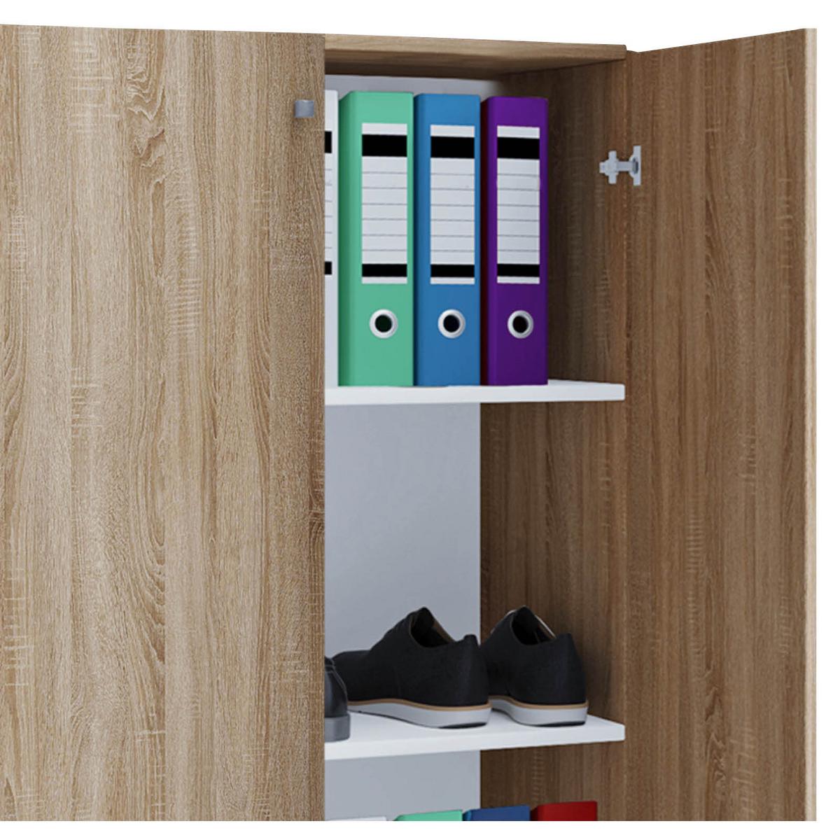 Aktenschrank Lona Sonoma Eiche Dekor B: 70 cm - Sonoma Eiche, Basics, Holzwerkstoff (70/110/39cm) - MID.YOU