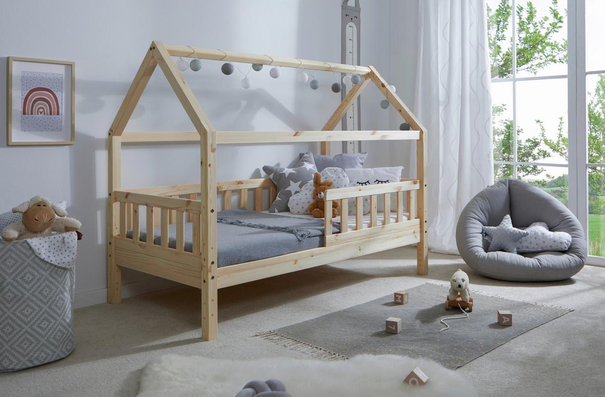 Hausbett Kay - Naturfarben, MODERN, Holz (80/160cm) - MID.YOU