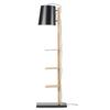 Stehlampe Holz Cambridge Dimmbar Schwarz/braun - Schwarz, Design, Holz/Metall (30/168/49cm) - It's about Romi