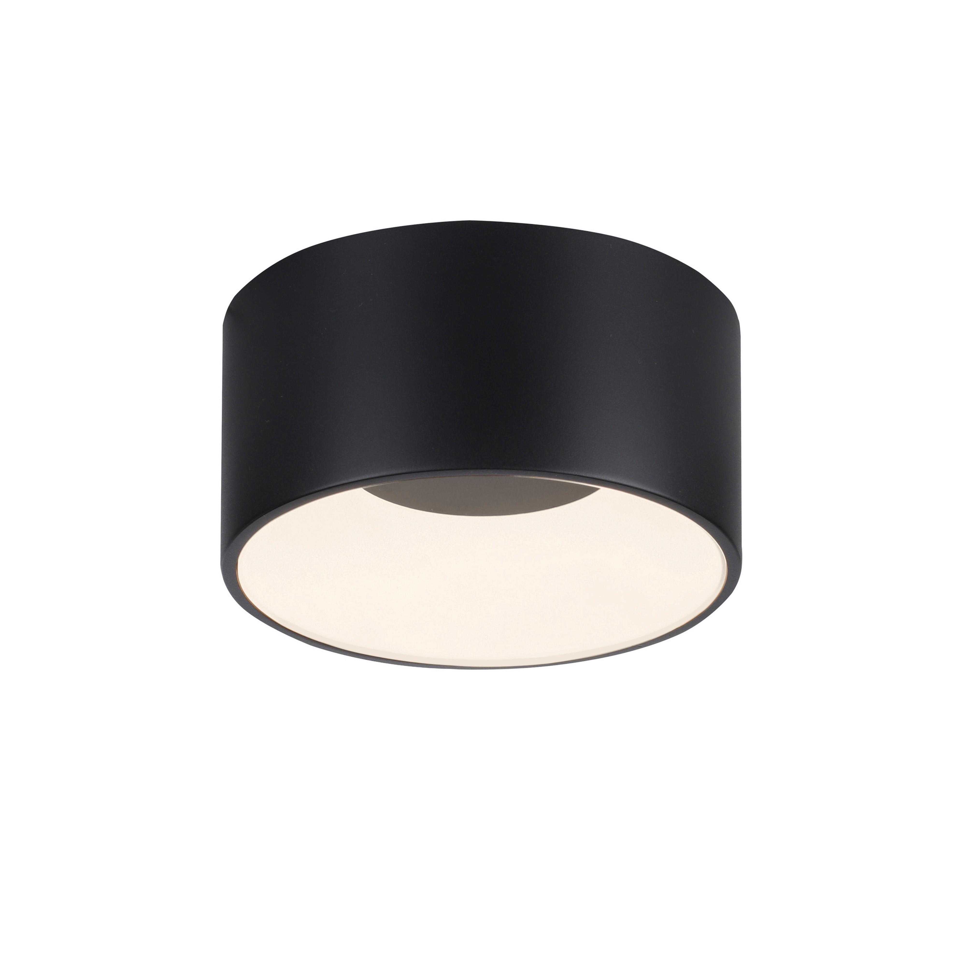 LED-Deckenleuchte 14325-18 Tanika - Schwarz, MODERN, Kunststoff/Metall (16/16/8cm)