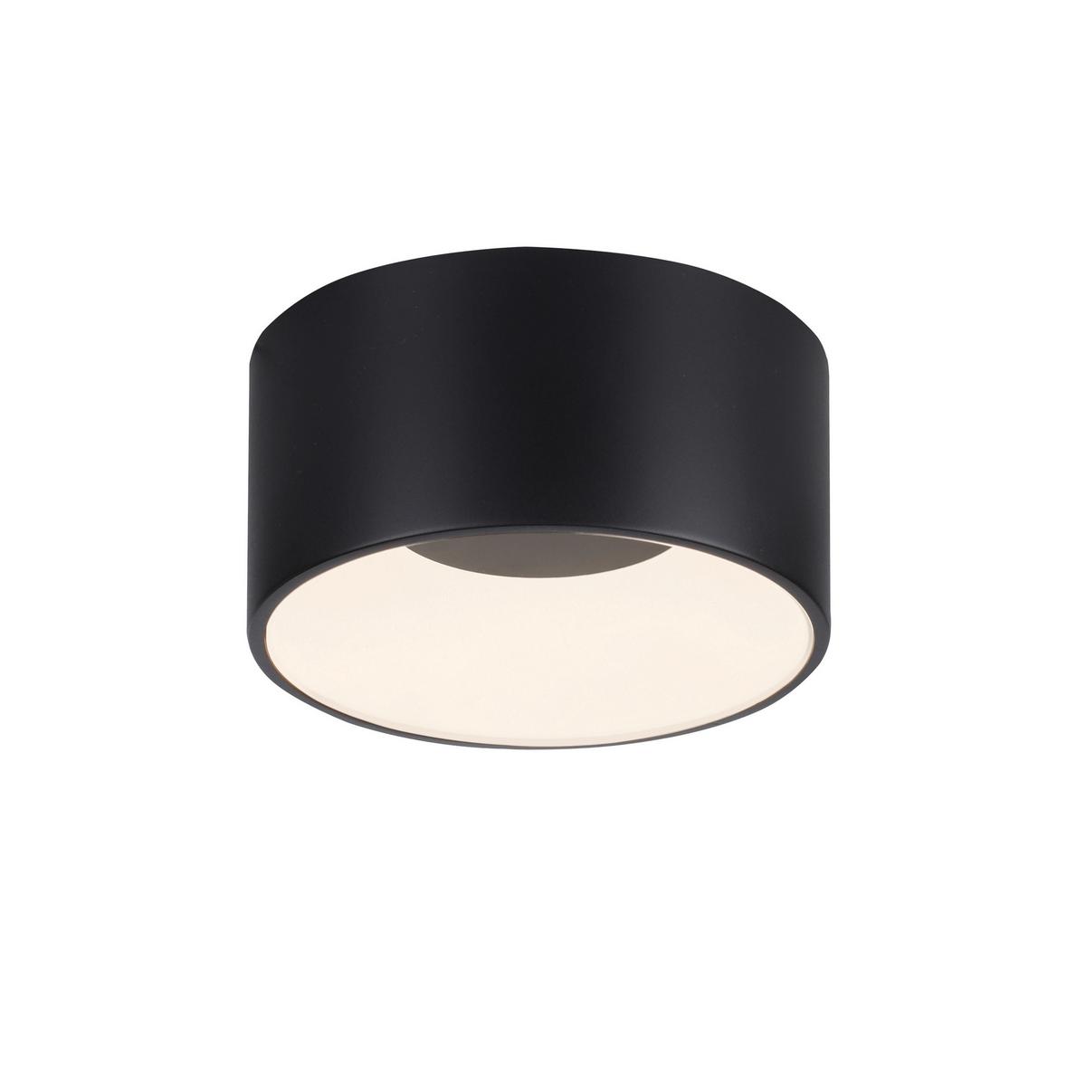 LED-Deckenleuchte 14325-18 Tanika - Schwarz, MODERN, Kunststoff/Metall (16/16/8cm)