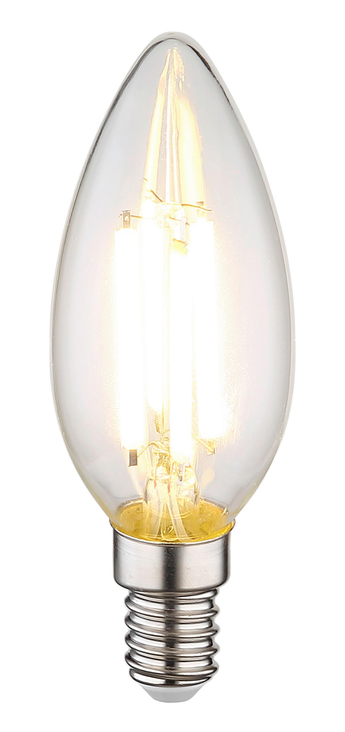LED ŽIAROVKA 10577K - číra, kov/sklo (3,5/9,8cm)