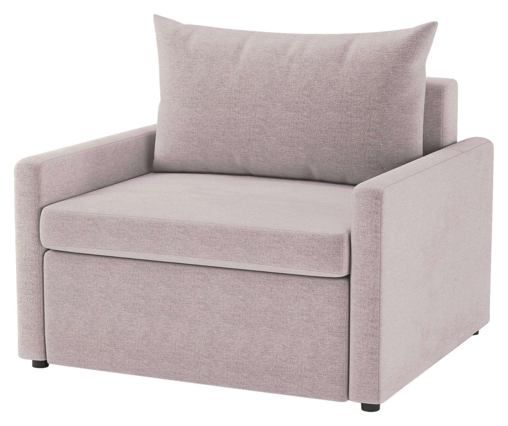 Schlafsessel Cologne Altrosa B: 92cm - Schwarz/Altrosa, Design, Textil (92/89/103cm) - MID.YOU