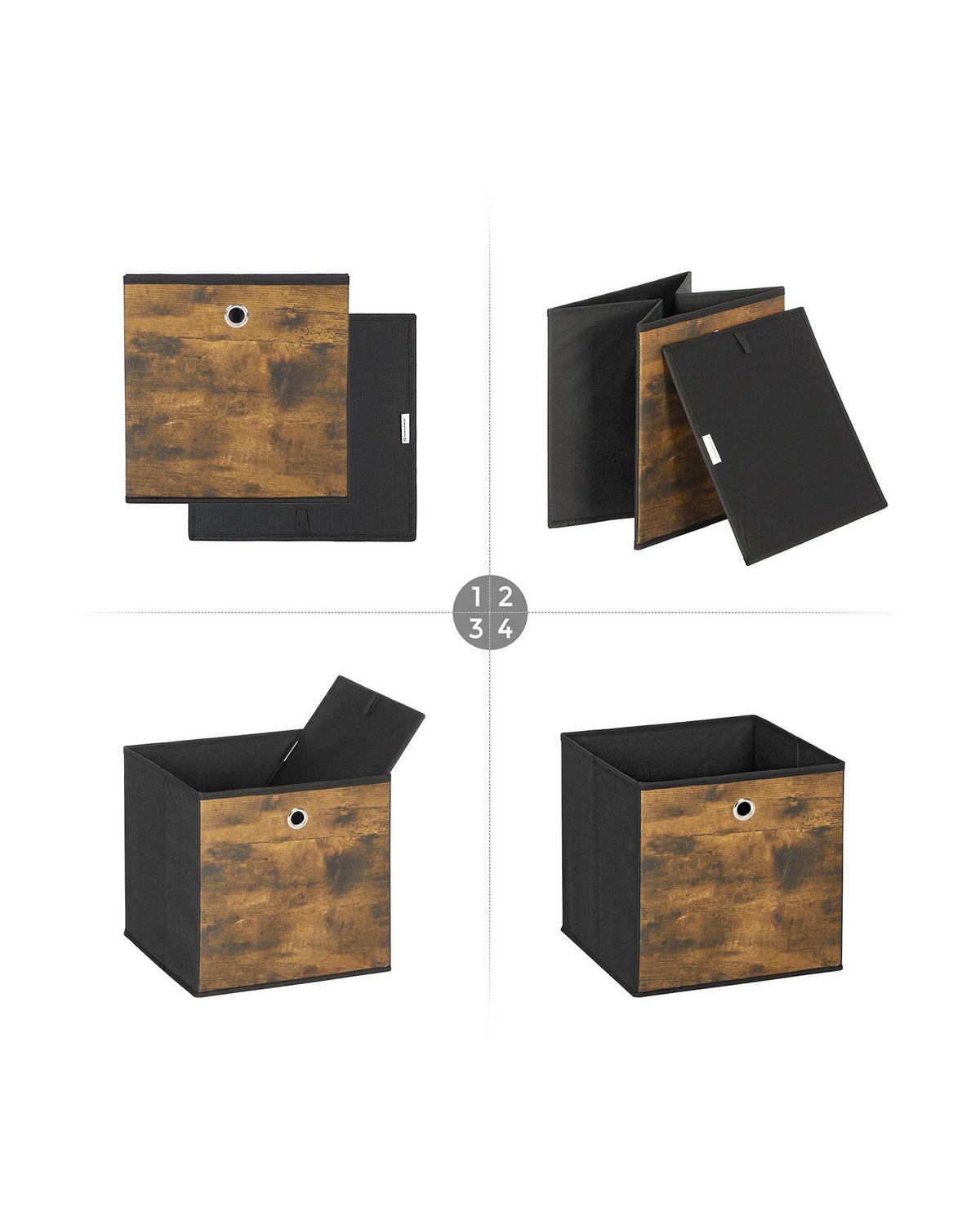 Faltbox Beige B: 30cm - Beige, Basics, Textil (30/30/30cm)