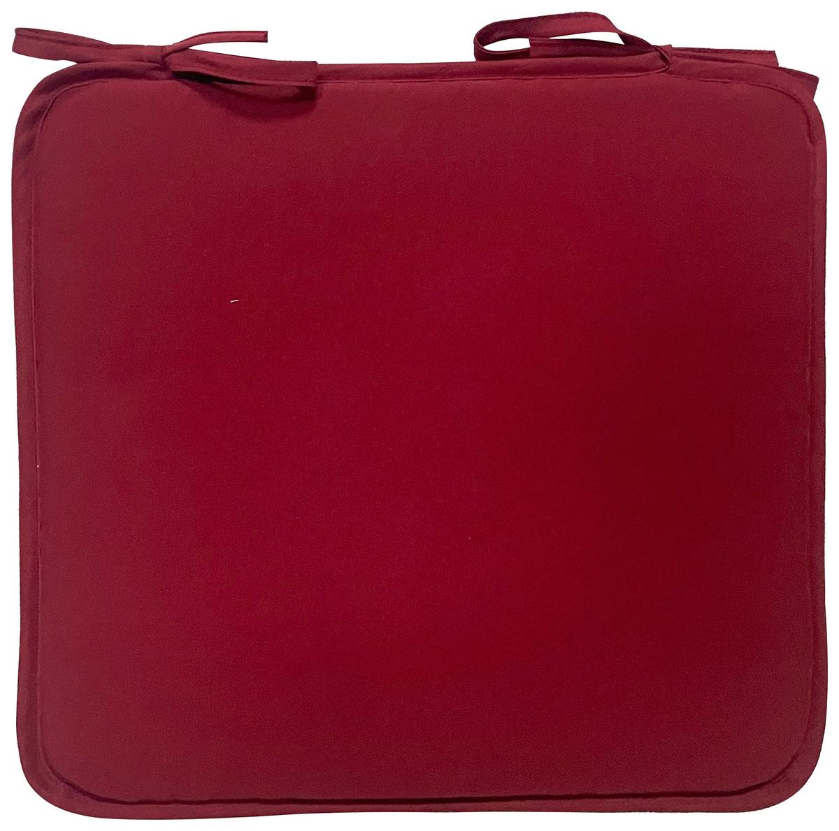 Sitzkissen Christa - Bordeaux, KONVENTIONELL, Textil (36/36/2cm) - Ondega