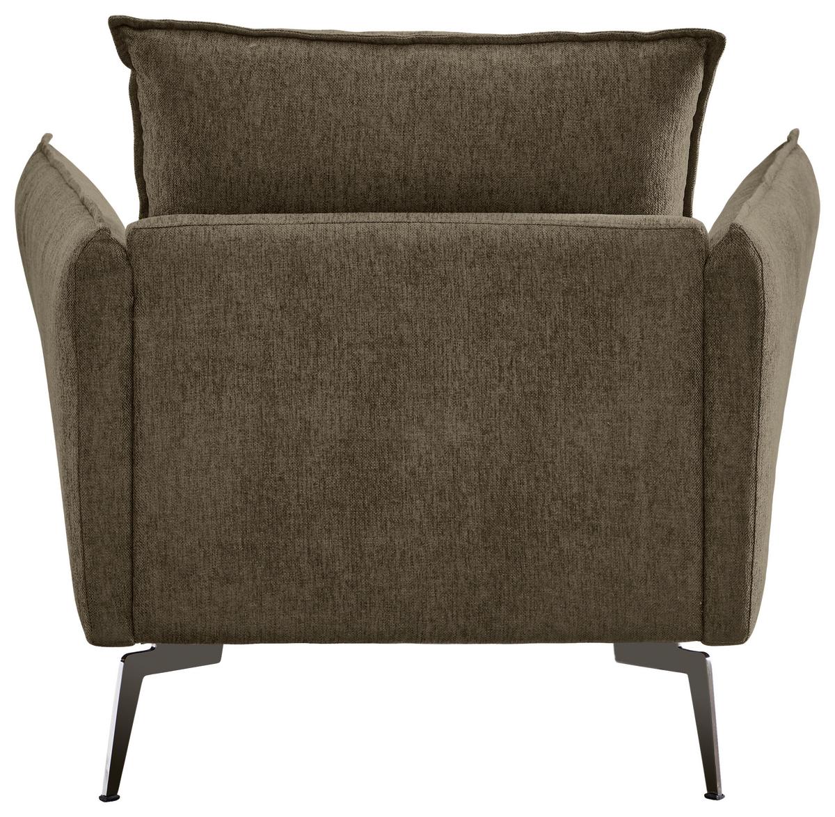 Sessel Skye Braun B: 96 Cm - Schwarz/Braun, Design, Textil (96/84/100cm) - Livetastic
