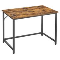 Schreibtisch B: 50 Cm, H: 75 Cm, Iron - Schwarz/Braun, Basics, Holzwerkstoff/Metall (100/50/75cm) - Boxxx