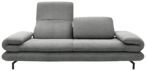 2-sitzer-sofa Looks Xiii Grau - Schwarz/Grau, Design, Textil (204 (264)/83 (110)/98cm) - LOOKS by W.Joop