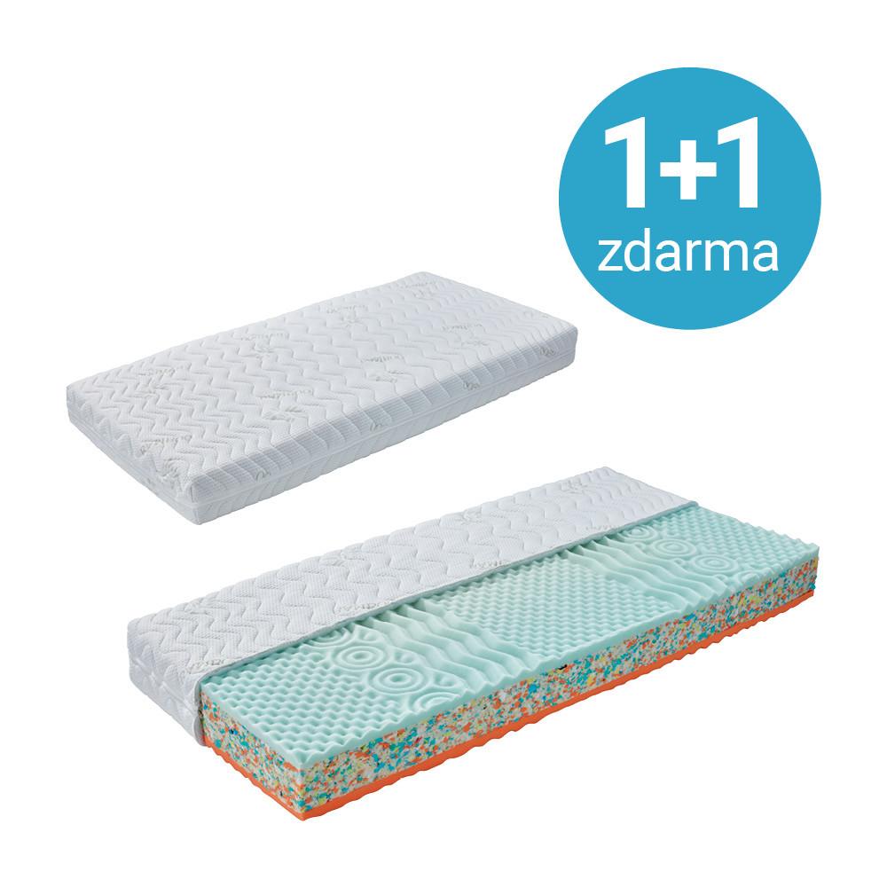 Matrace Bamboo Xl 90/200cm 1+1 Zdarma (1*kus=2 Produkty) - bílá, textil (90/200cm) - Primatex