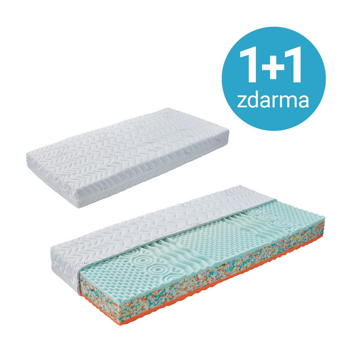 Matrace Bamboo DUO XL 80/200cm, H3/H4 - bílá, textil (80/200cm) - Primatex