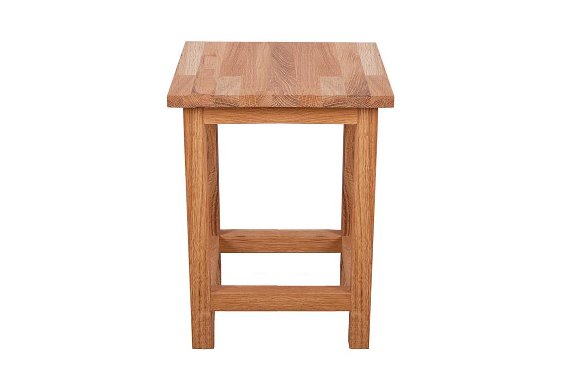 Gartenhocker Eichefarben Geölt - Eichefarben, Basics, Holz (30/40/30cm) - Gardenson