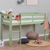 Hochbett Eco Comfort Grün, Lf: 70x160 Cm - Naturfarben/Grün, MODERN, Holz (70/160cm) - MID.YOU