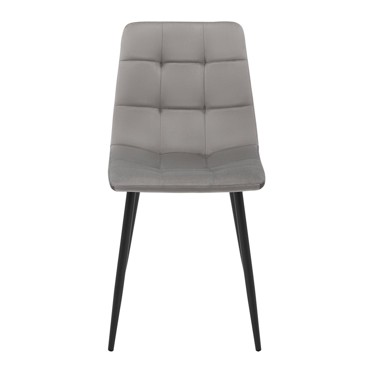 Jídelní židle RIA šedohnědá - černá/šedohnědá, Moderní, kov/dřevo (43,5/87/54cm) - Bessagi Home