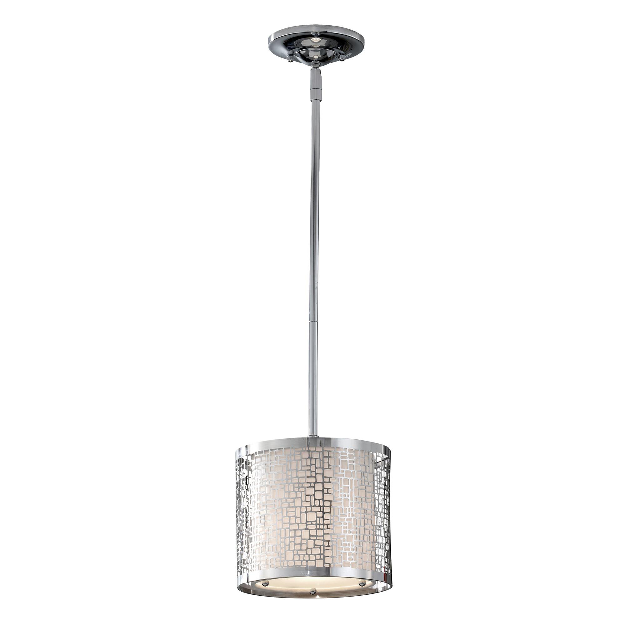 HÄNGELEUCHTE FE-JOPLIN-MP - Chromfarben, Design, Metall (20.3/24.1cm) - Elstead Lighting