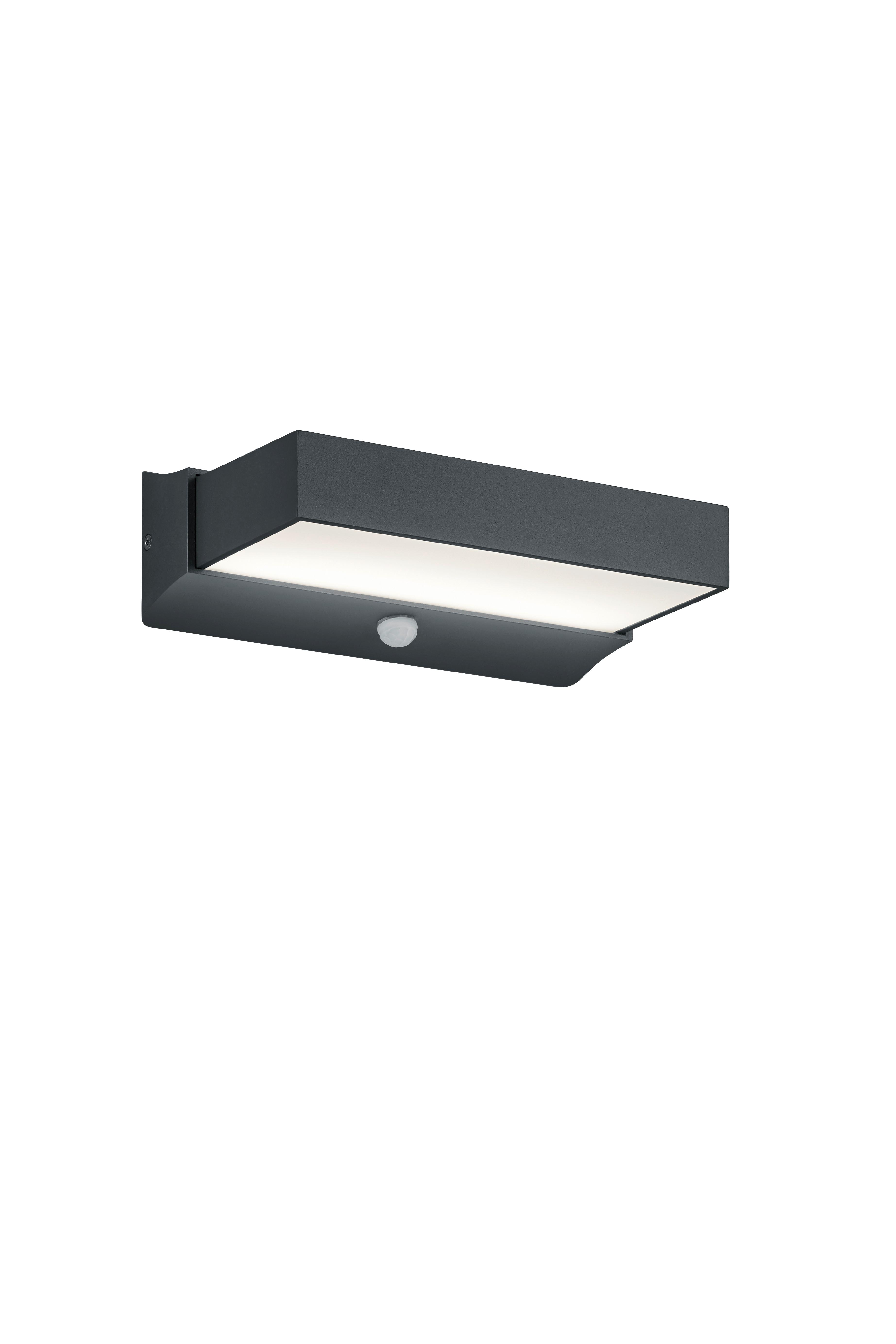 Außenwandleuchte 226669242 Cuando - Anthrazit/Weiß, Design, Kunststoff/Metall (23,2/7/13,5cm) - Trio Leuchten