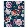 Plaid Fiori Blau Dunkelblau 130x160 cm - Blau/Dunkelblau, Design, Textil (130/160cm)