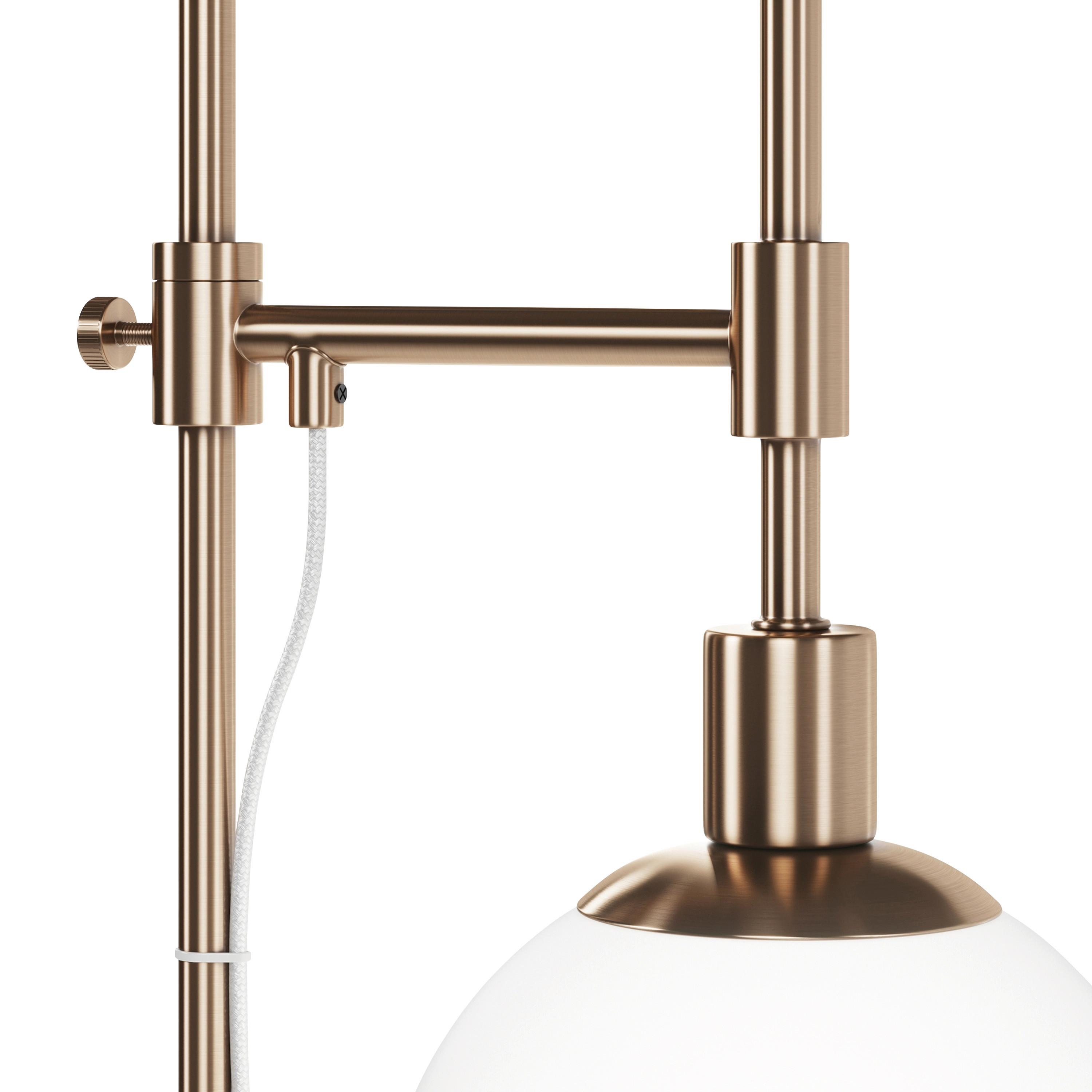 Stehleuchte Erich - Messingfarben, Basics, Glas/Metall (25/155/25cm) - MAYTONI