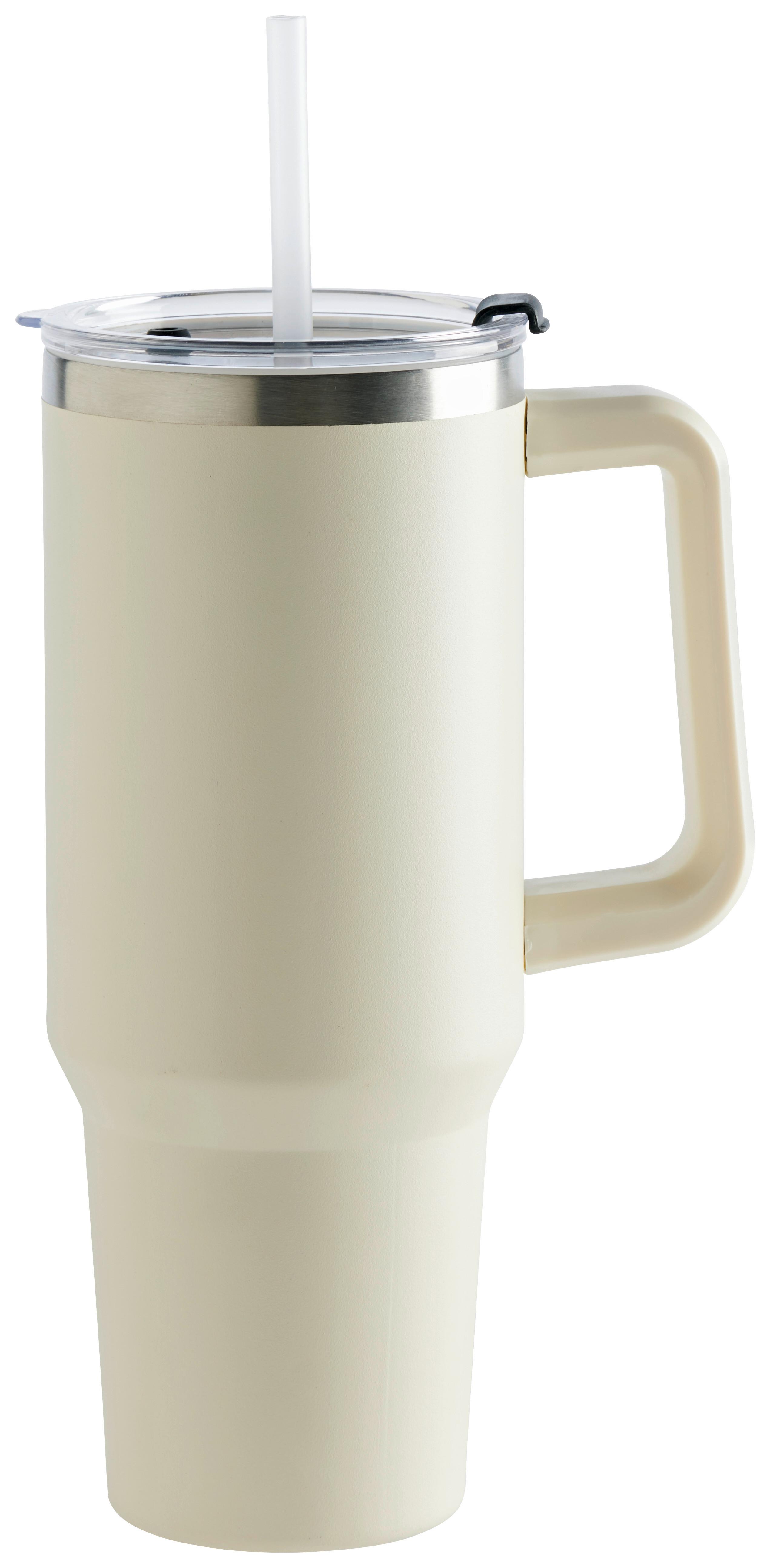 Termoizolační hrnek BETTY - béžová, Moderní, kov/plast (16.5/10/32cm) - Mömax