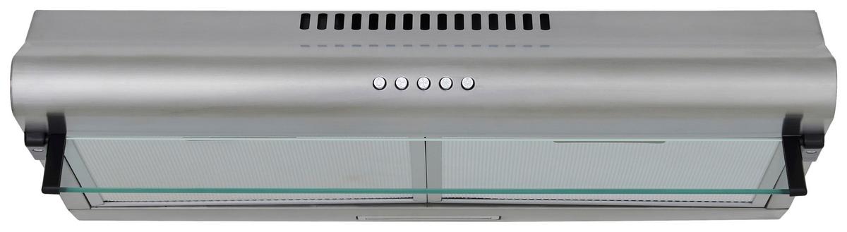 Dunstabzugshaube Tila Edelstahlfarben B: 60 Cm, Led - Edelstahlfarben, Trend, Glas/Metall (60/13/50cm) - Respekta