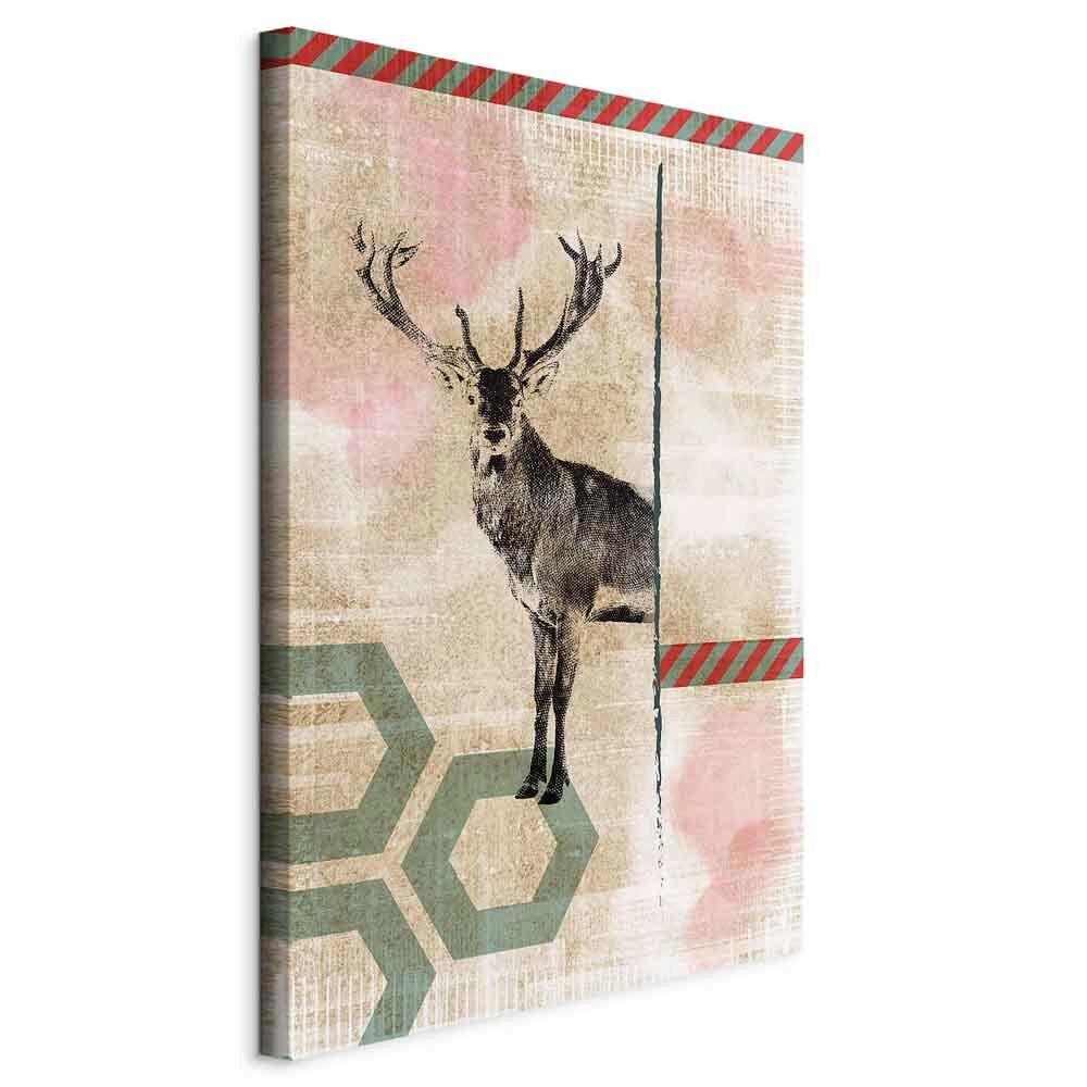 Leinwandbild Hellrosa Beige B: 40 cm - Hellrosa/Beige, Basics, Holzwerkstoff/Textil (40/60/1.2cm) - artgeist