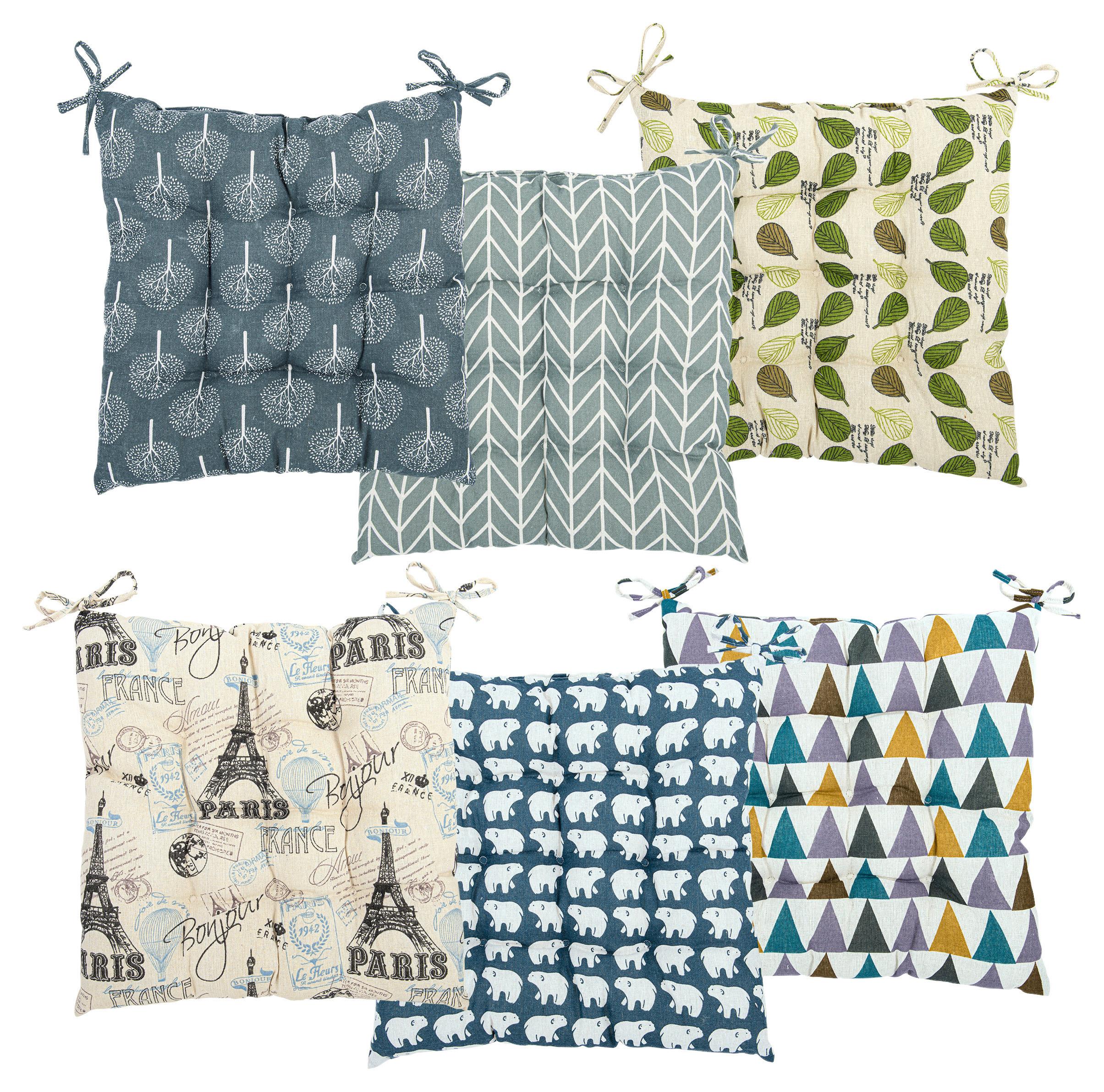 Sitzkissen Maite 6 Versch. Dessins 40x50 Polyester - KONVENTIONELL, Textil (40/40/5cm) - Ondega