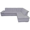Ecksofa Mit Schalffunktion Moric Grau Mikrofaser - Chromfarben/Grau, KONVENTIONELL, Textil (273/216cm) - MID.YOU