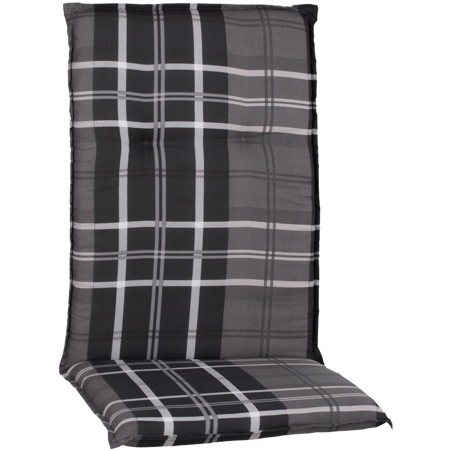 Auflage für Sessel 118x50 cm Anthrazit / Grau - Anthrazit/Grau, Basics, Textil (118/50/6cm)