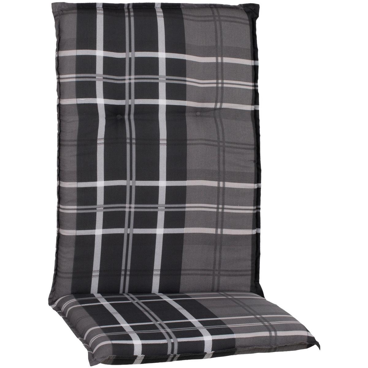 Auflage für Sessel 118x50 cm Anthrazit / Grau - Anthrazit/Grau, Basics, Textil (118/50/6cm) - Gardenson