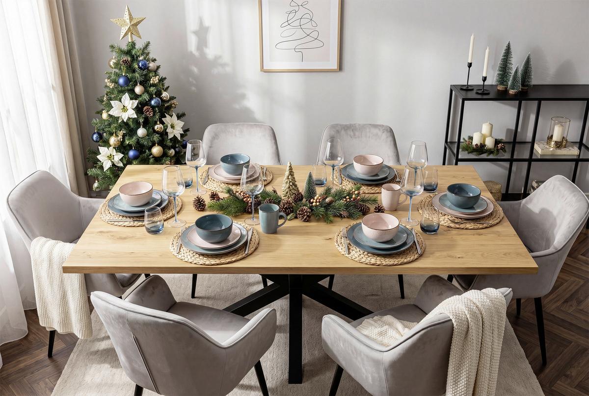 Étkészlet Noel 16 Részes - sötétkék/világoskék, Design, kerámia - Luca Bessoni
