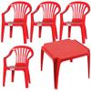 Kinder-Gartenset Kindermonobl. Set Rot - Rot, MODERN, Kunststoff (37/61/38cm) - Gardenson